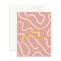 Birthday Como Rose Greeting Card