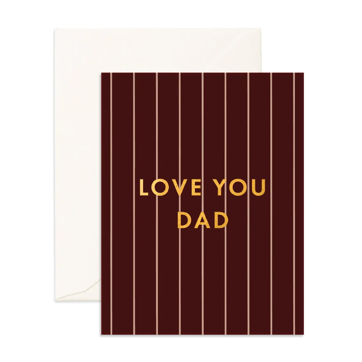 Love You Dad Chocolate Stripe Greeting Card