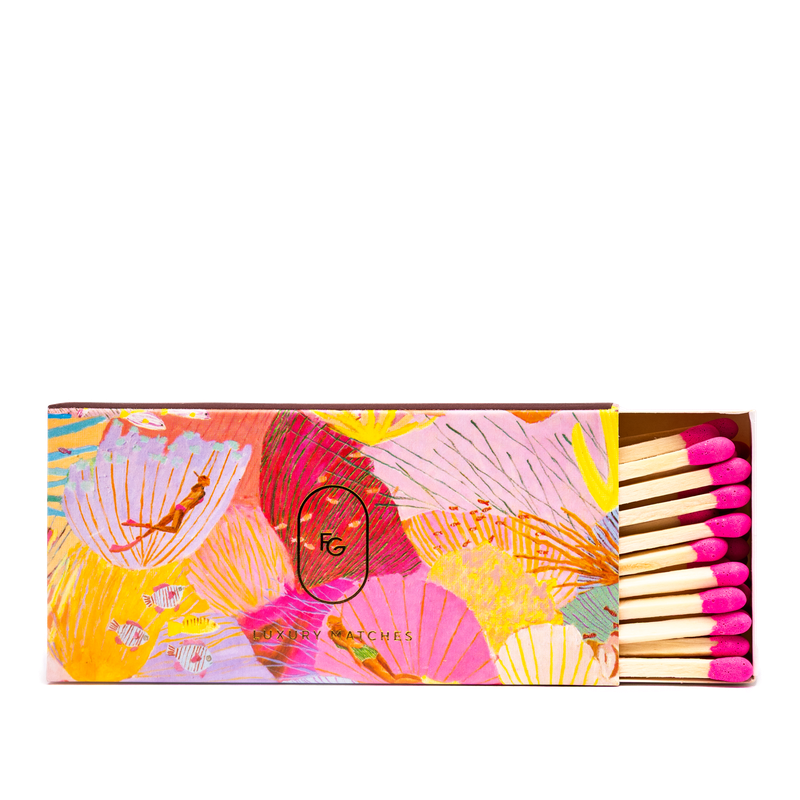 Frankie Gusti Luxury matches Holiday series Coral Bloom