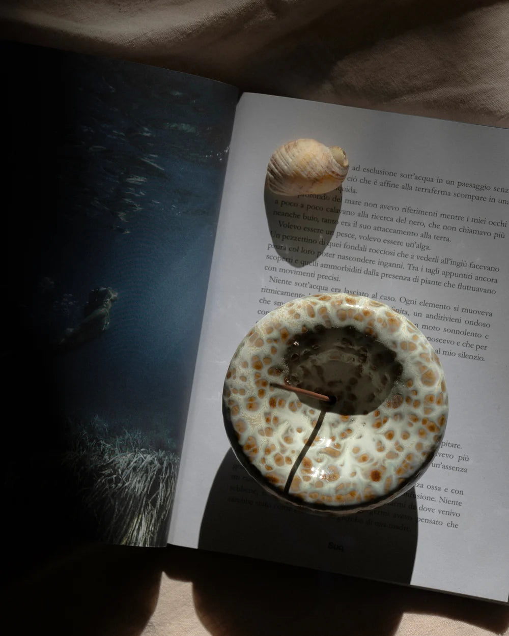 The Vessel Incense Holder - Seafoam
