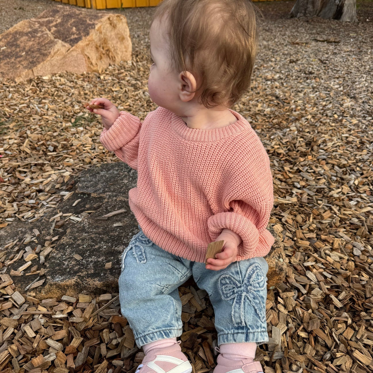Peach Oversized Knit