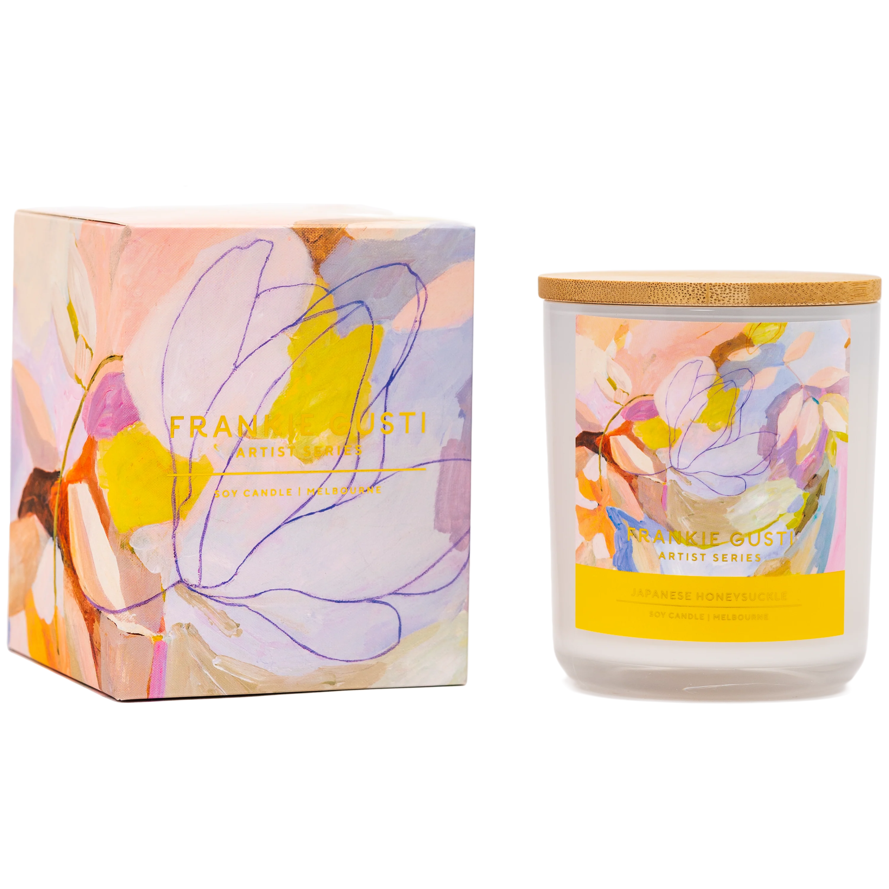 Japanese Honeysuckle Artist Series Candle: Jade Fisher