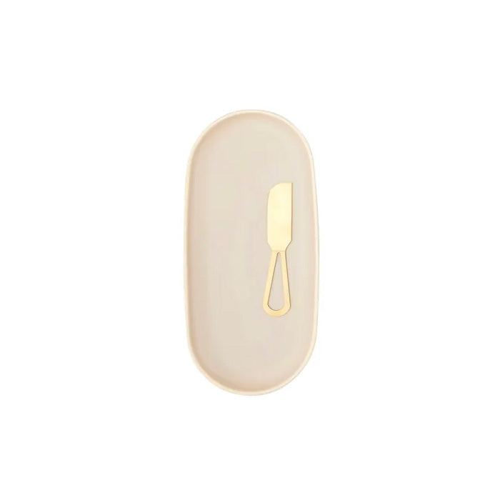 Paxton 2pc Plate and Knife Set