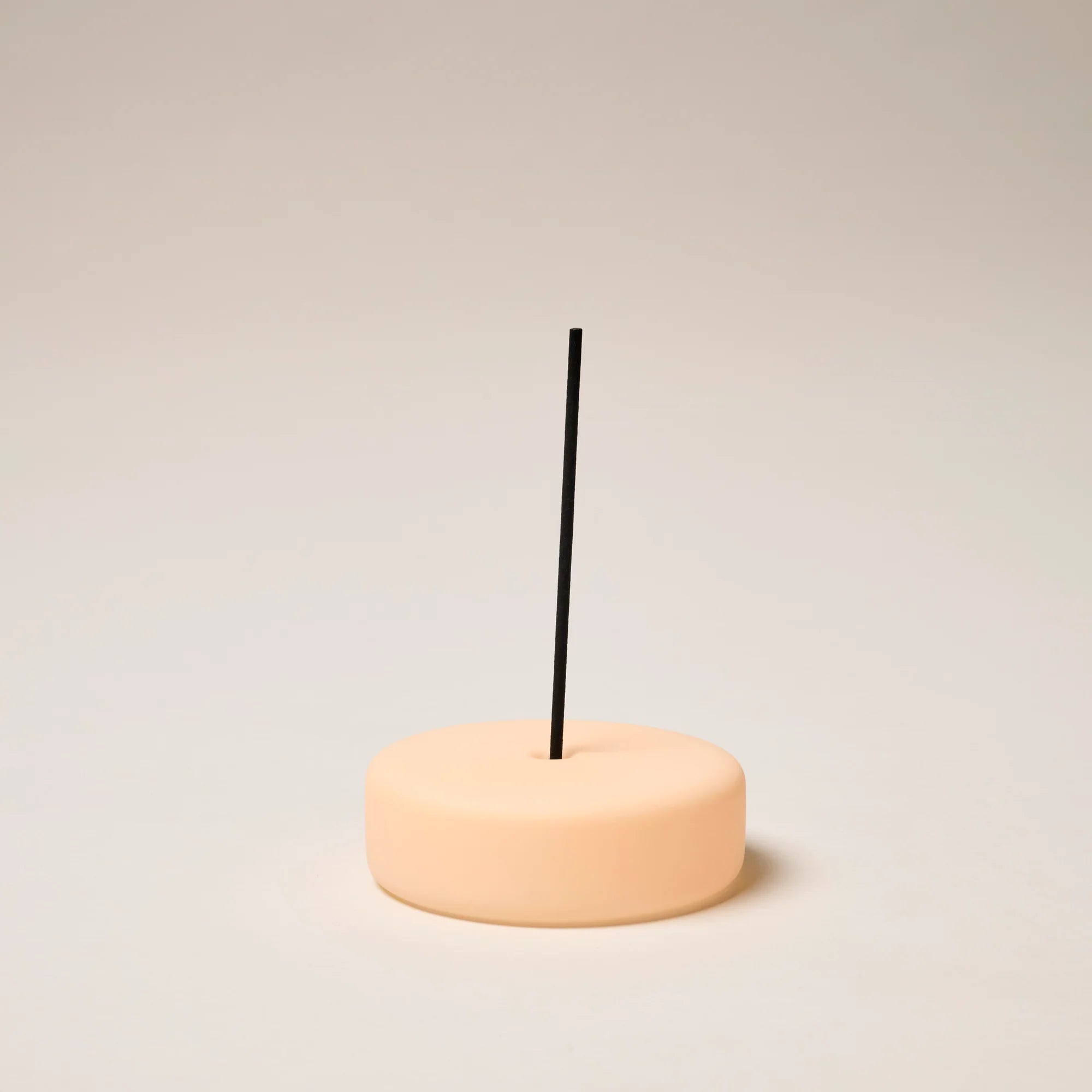 Frosted Glass Incense Holder - Peach