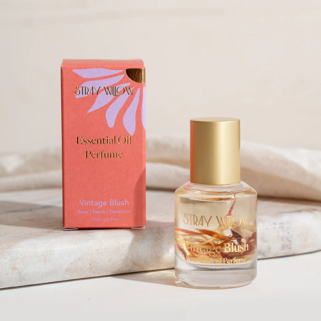 Vintage Blush Perfume Roller