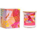 Holiday series Candle Coral Bloom
