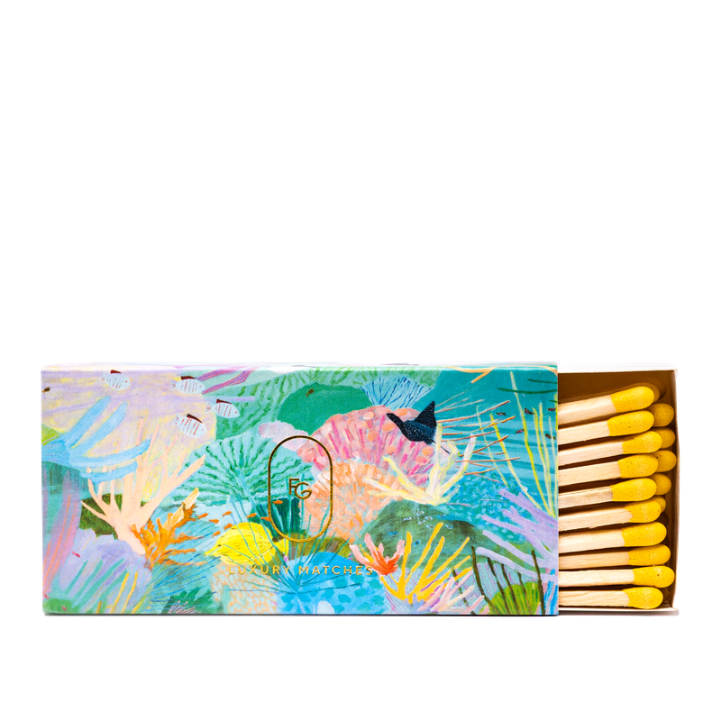 Frankie Gusti luxury matches Holiday series Neon Reef
