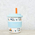 TRUCK MIDDIE SINGLE CUP (8OZ/240ML) ORANGE STRAW INCLUDED